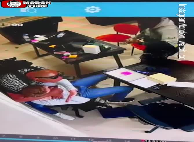 Video: Before robbing a watch salesperson in his London store, two guys strangle him